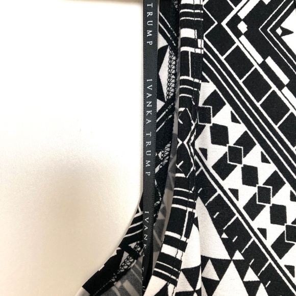 Ivanka Trump Maxi Black and White Dress - L - Like new - Picture 2 of 8